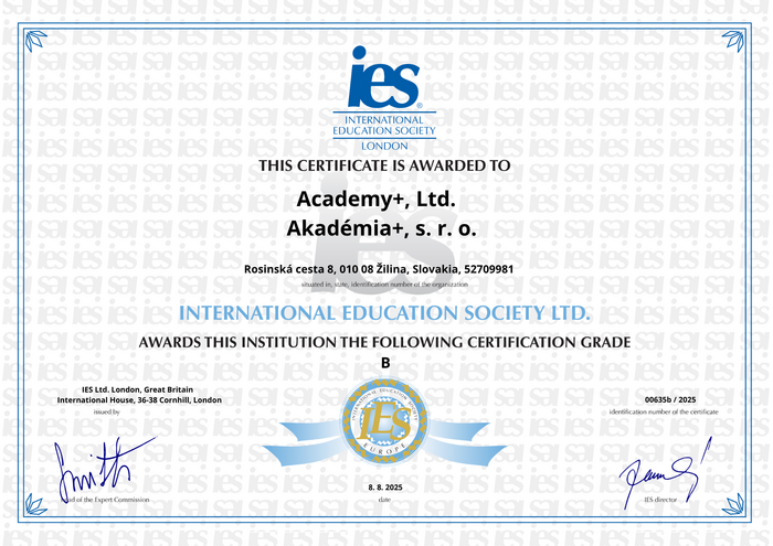 Certifikované vzdelávanie